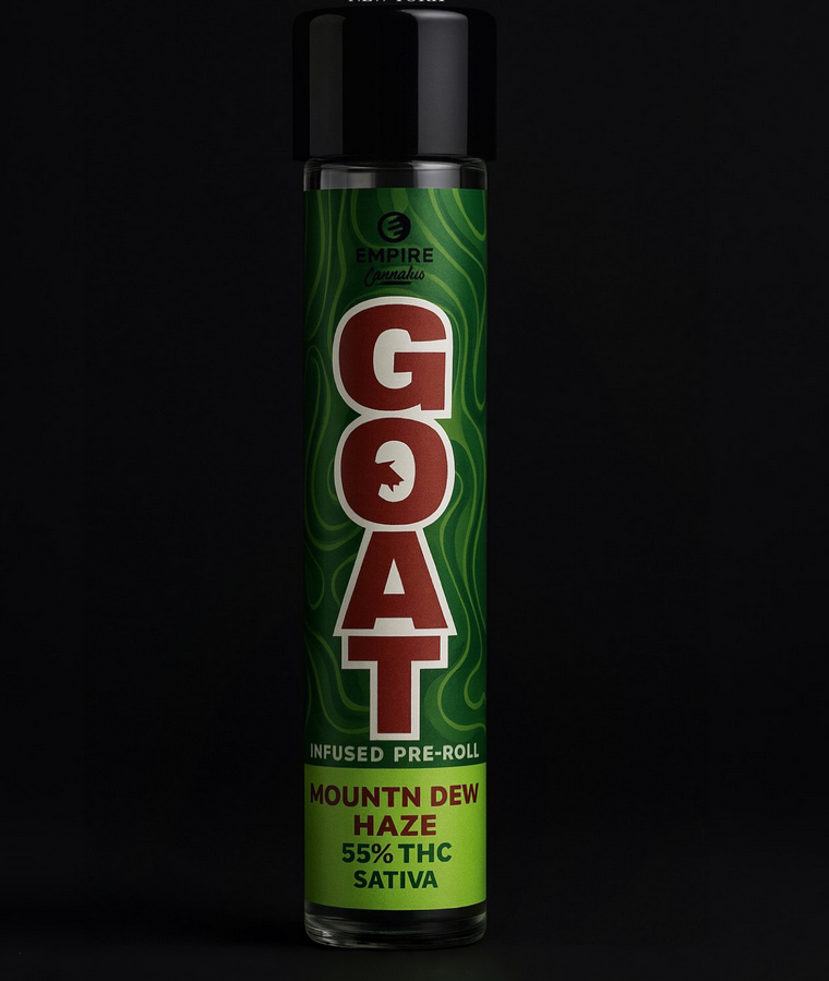 Mount'n Dew Haze - infused pre-roll GOAT