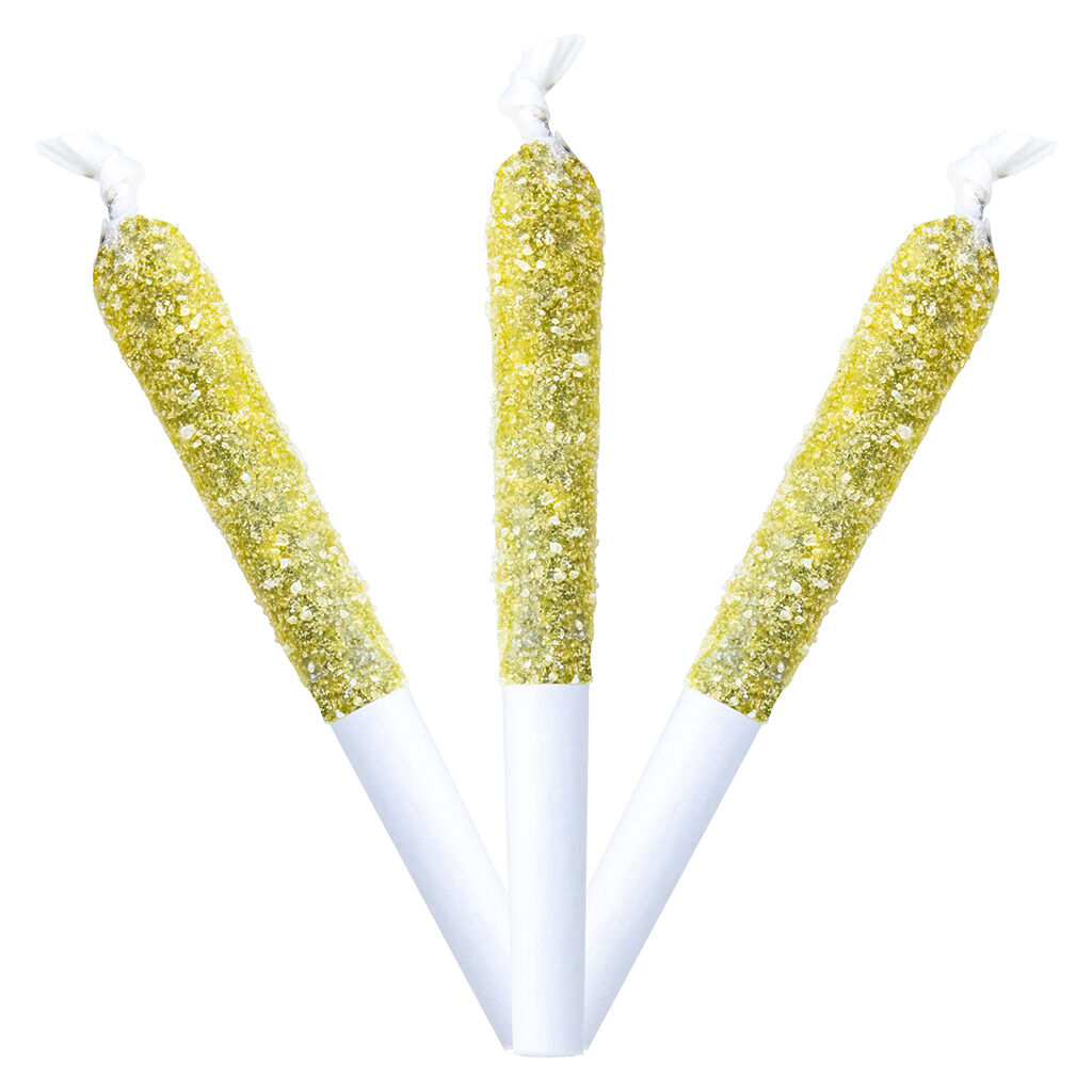 Adults Only - Promiscuous Peach NSFW Diamond Coated Infused Pre-Roll - 3x0.5g