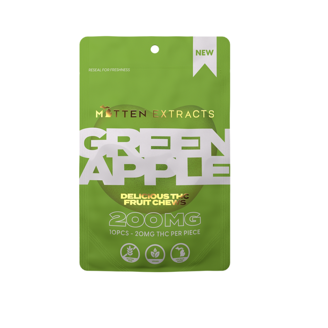 Mitten Extracts - 200mg Fruit Chews - Strawberry