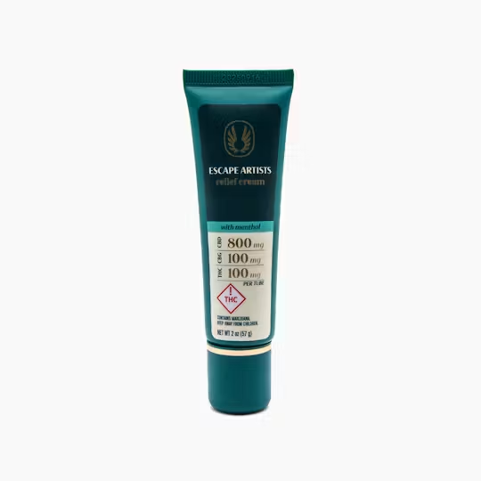 Escape Artists - Relief Cream Menthol - 2.0oz Tube -Topical