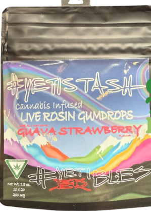 Yetistash - Blood Orange - 200mg Live Rosin Gumdrops
