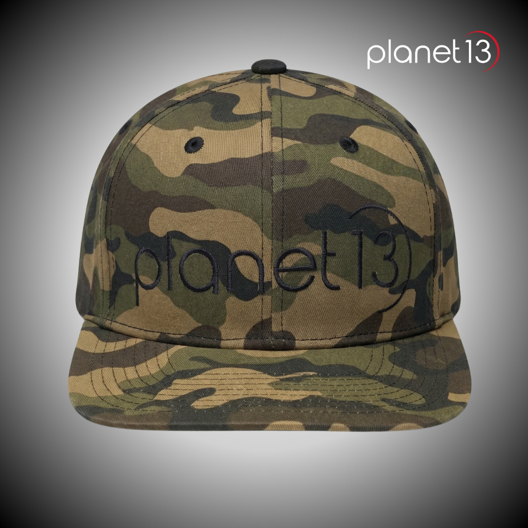 Camo Hat Black Text