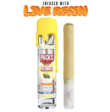 Packwoods Heavies | 2.5g Hash Rosin Infused Blunt | Banana Flambe