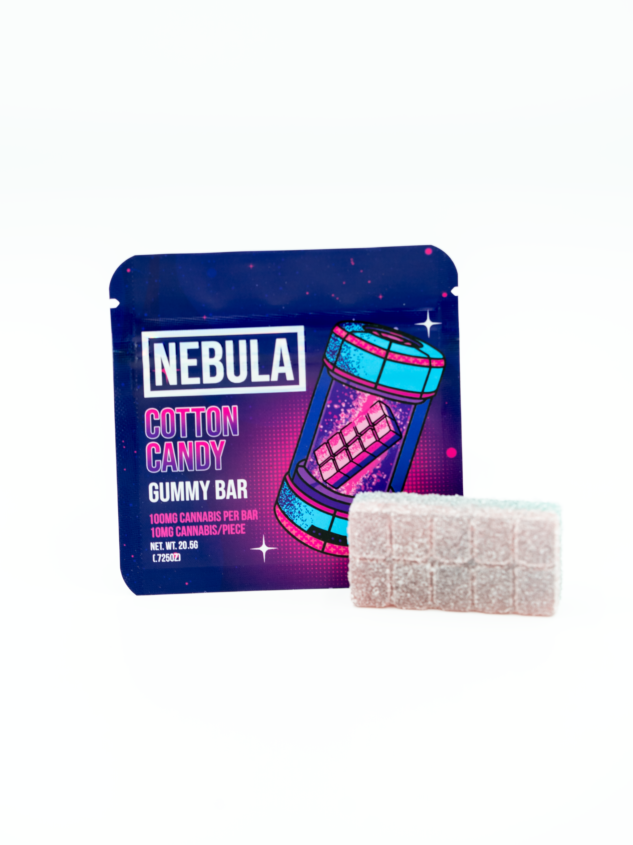 100mg Cotton Candy Gummy Bar