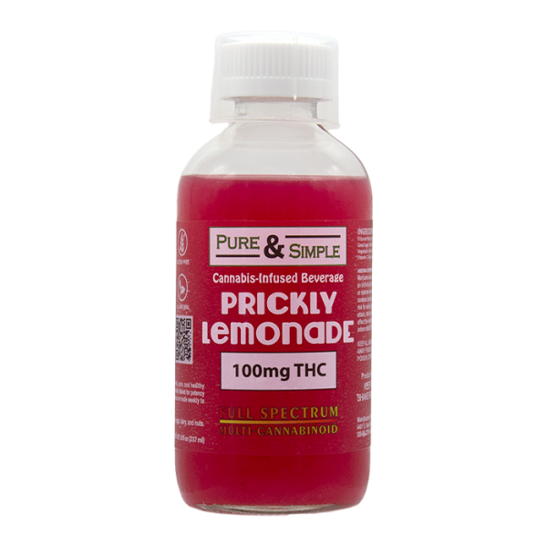RTD Infused Juice: 100MG - Prickly Pear Lemonade