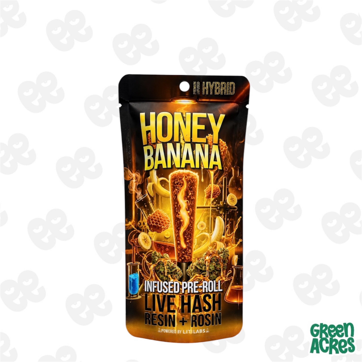 Lit Labs: Honey Banana 1.5G Resin/Rosin Infused Pre Roll