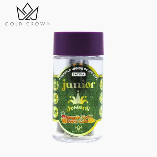 Gold Crown - Junior Jesters - Pineapple Upside Down Cake - (5x.7g) Infused Pre-Rolls