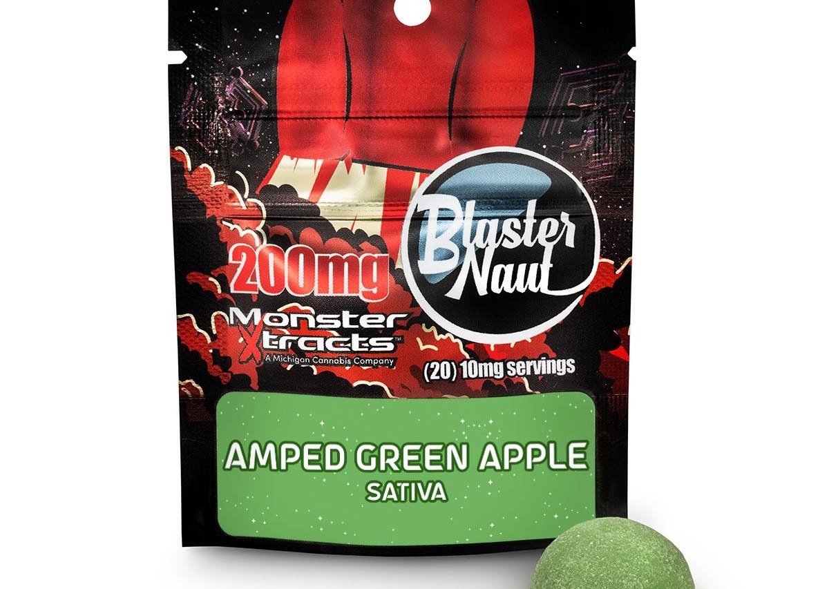 MonsterX Amped Green Apple 1x200mg BLASTERNAUT