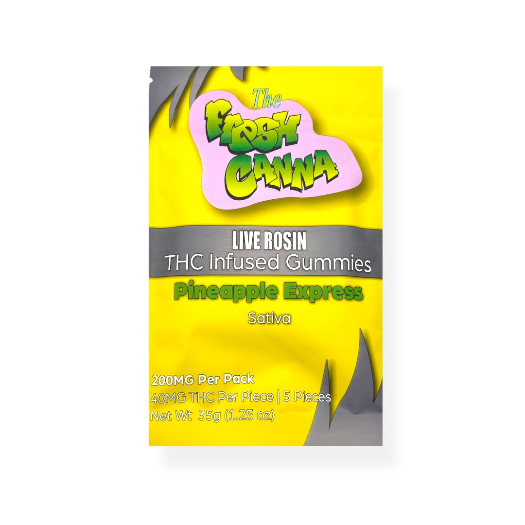 Fresh Canna Pineapple Express Live Rosin Gummies 200mg Rec