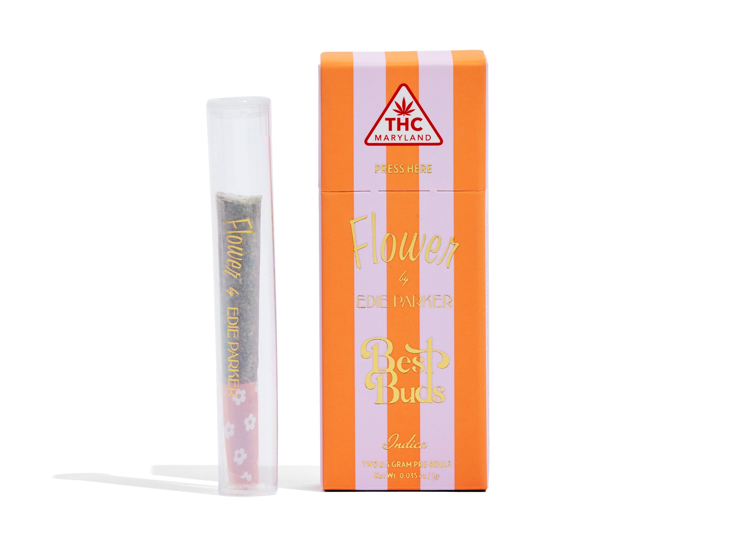 Edie Parker Best Buds Pre Roll | Indica | Space Cowgirl [0.5g x 2]