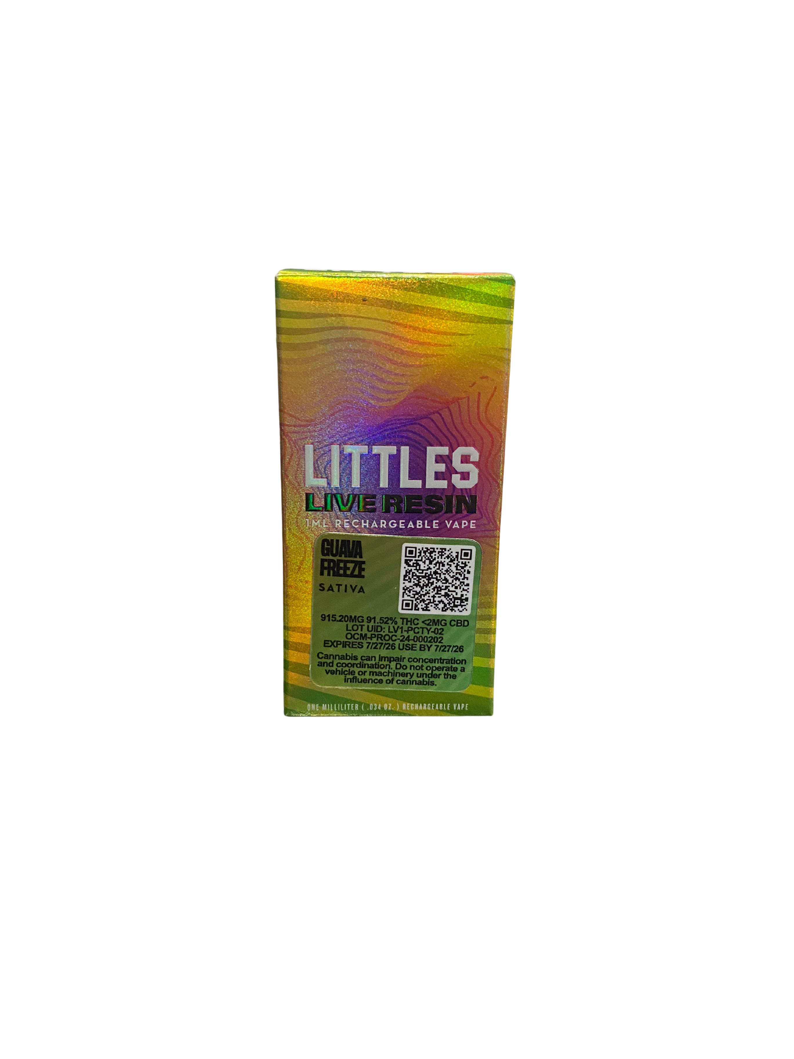 LITTLES | Guava Freeze | 1g Rechargeable Disposable Vape (Sativa)