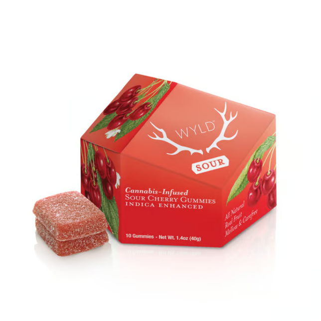 Sour Cherry - Indica Enhanced - Gummies - 100mg (10pk)