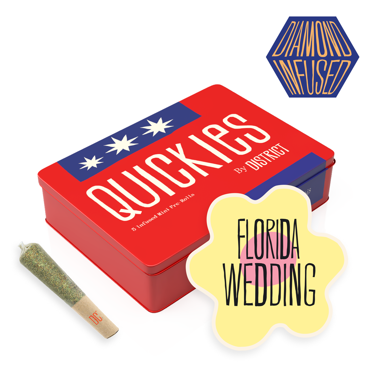 Florida Wedding Diamond Infused Quickies 5pk
