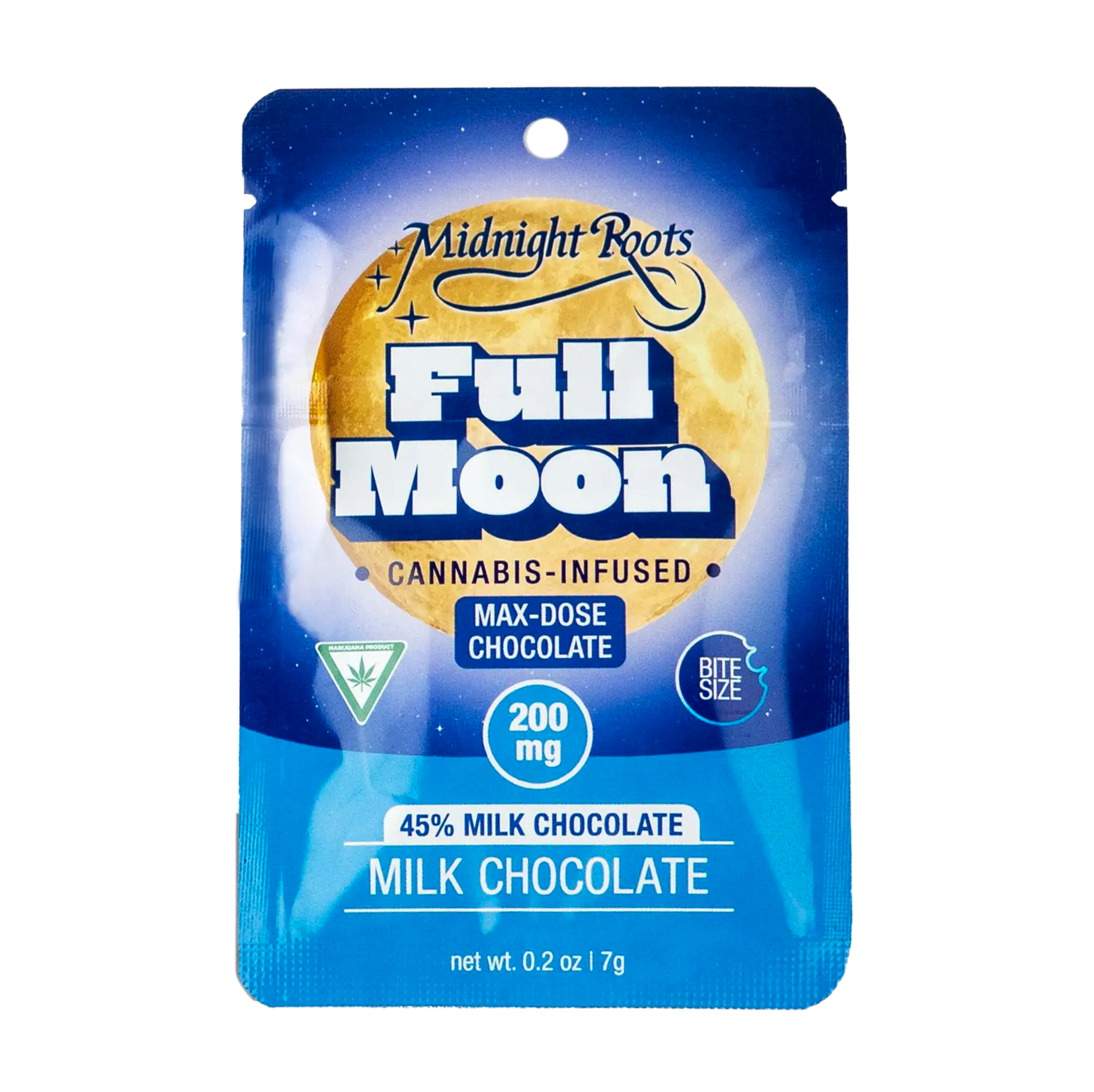MIDNIGHT ROOTS | Full Moon Milk Chocolate | 200mg CHOCOLATE