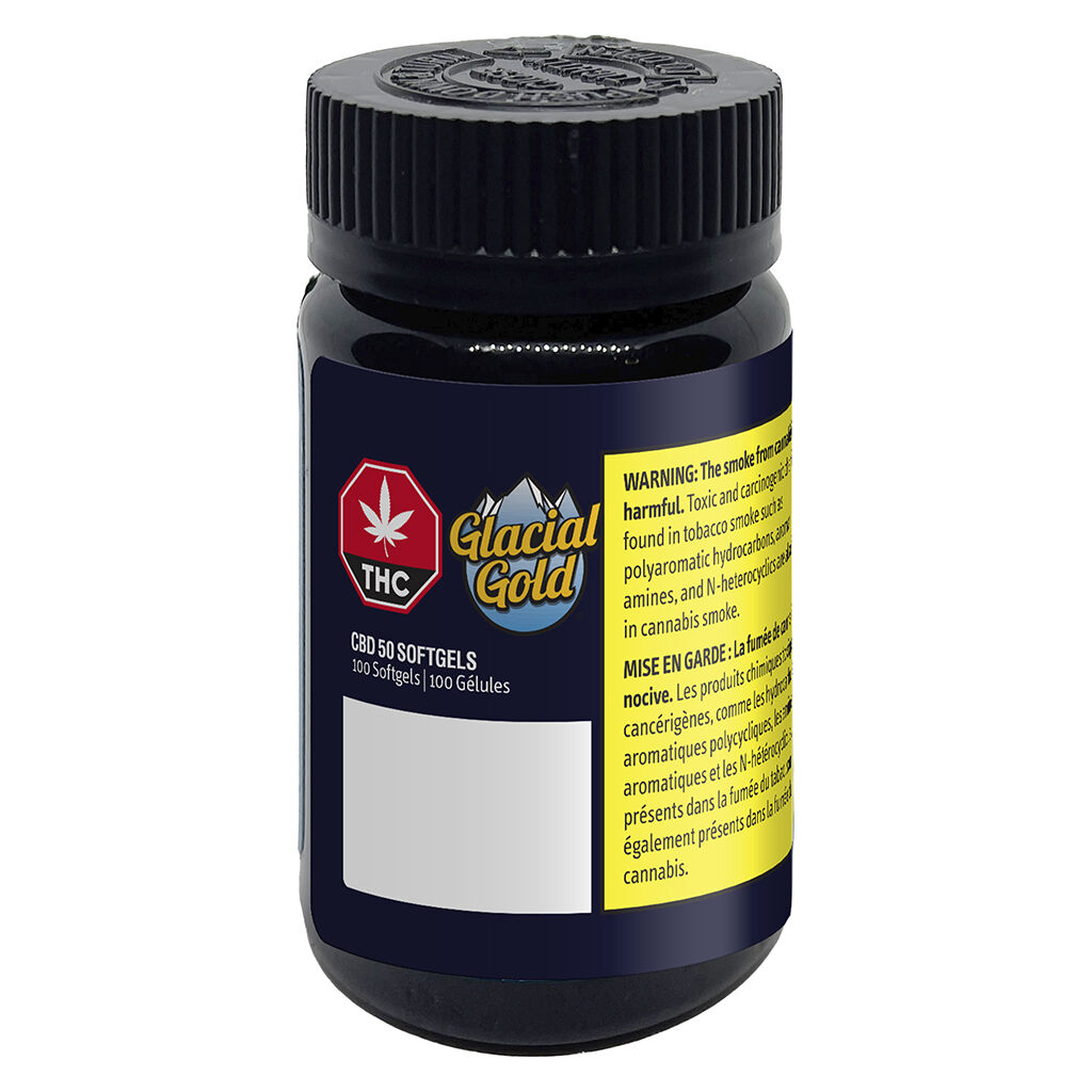 Glacial Gold - CBD 50 Softgels - 100 caps