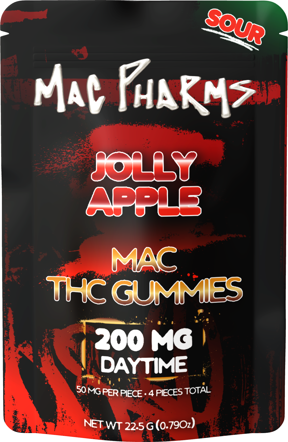 200mg Gummies | Sour Jolly Apple