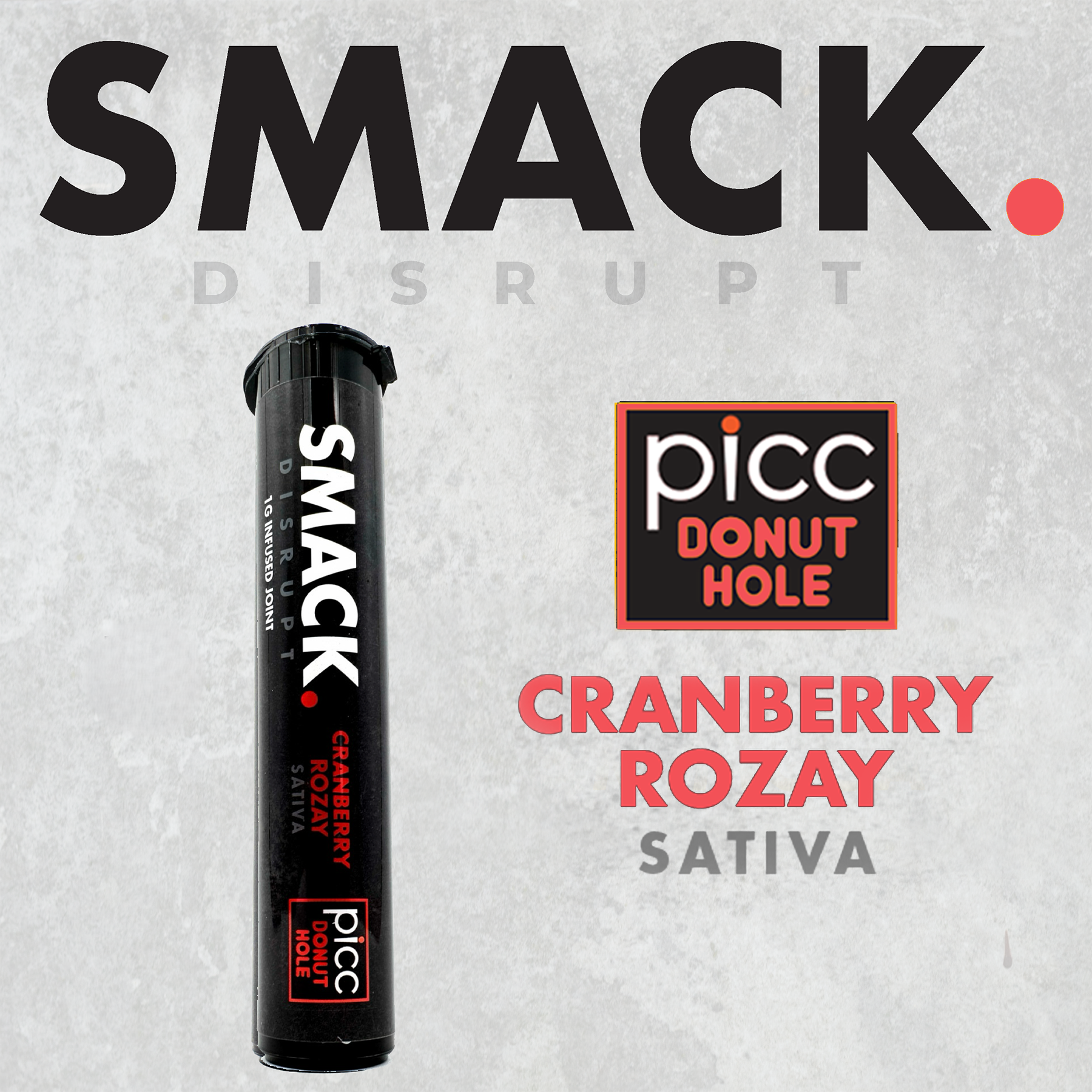 Picc Cranberry Rozay Donut Hole