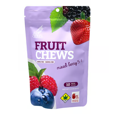 Mixed Berry 5:1 CBD Fruit Chew | 60mg