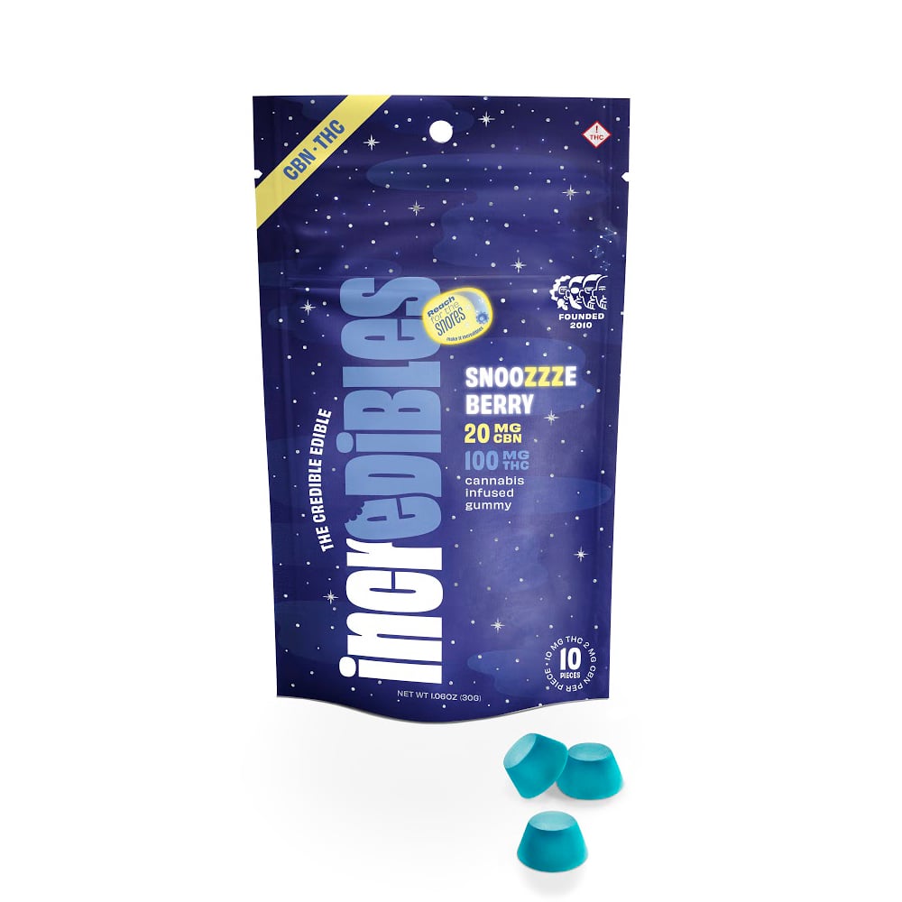 Gummies | Incredibles | Snoozzzeberry [5:1 THC/CBN] [10pk]