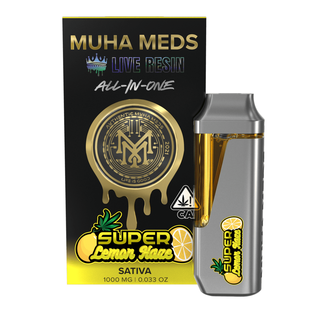 MuhaMeds - 1G Live Resin Disposable - Super Lemon Haze
