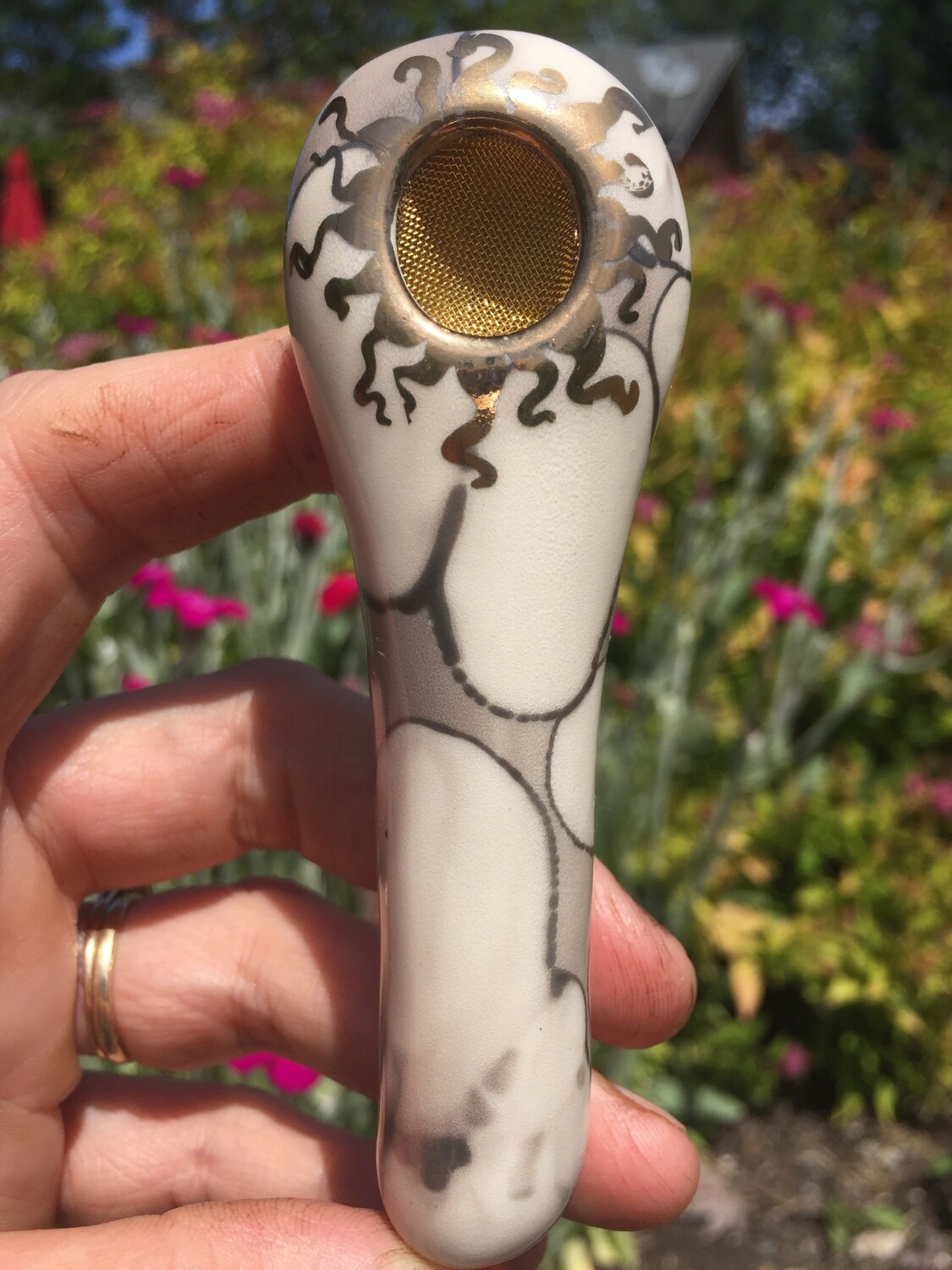 White W/ Silver Spoon