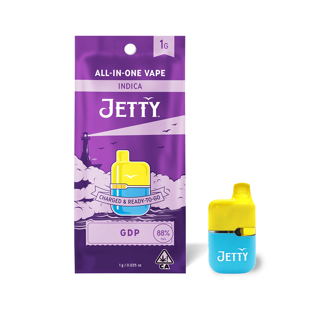 Jetty Extracts Mini Tank AIO High THC GDP - Indica