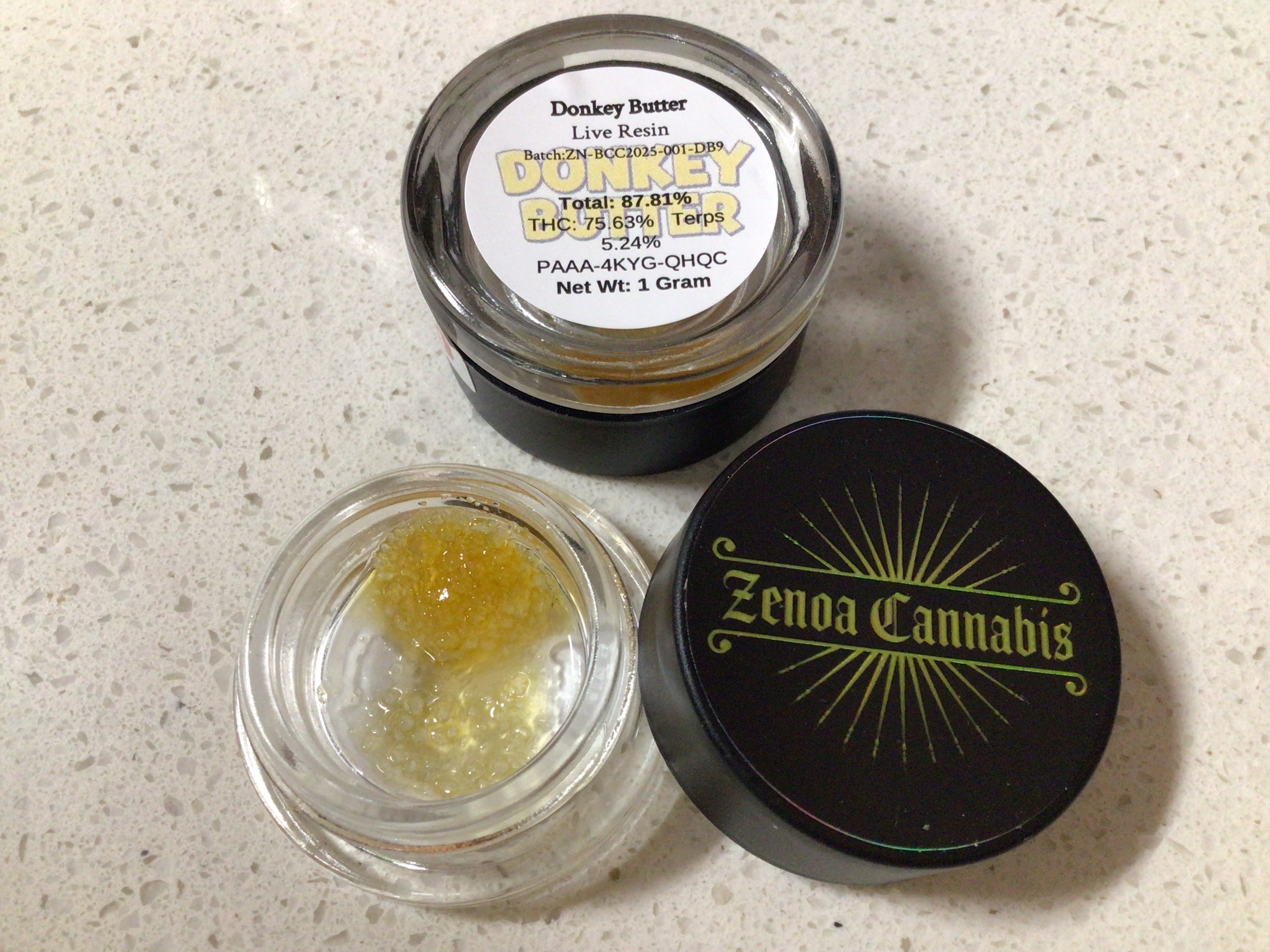 EXTRACT ZN DONKEY BUTTER #9 LIVE RESIN DIAMONDS AND SAUCE