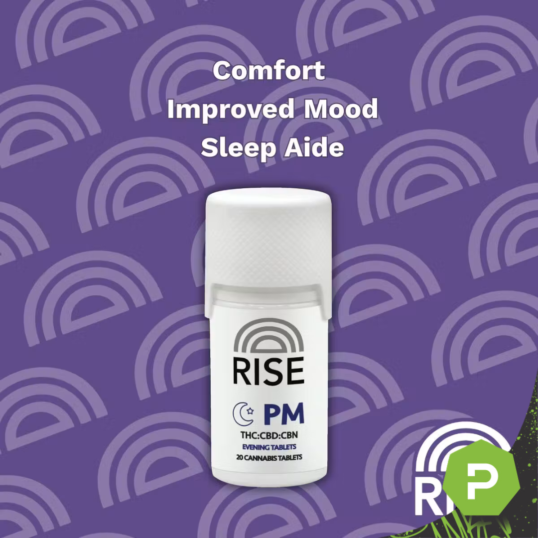 Rise | 200mg Tablets 1:1:1 | PM THC:CBD:CBN