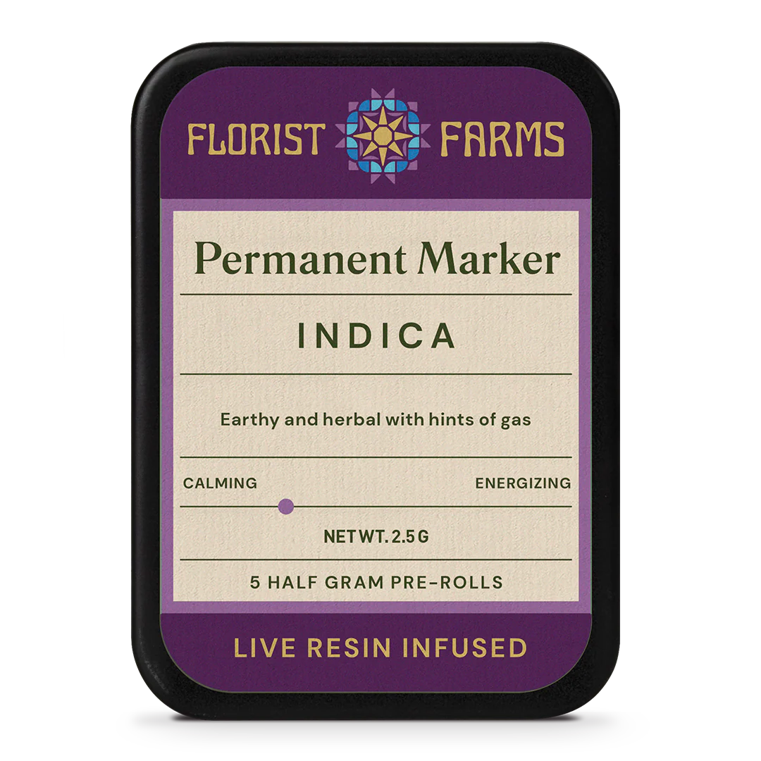 Florist Farms | Permanent Marker Live Resin Infused Pre-Rolls 5pk