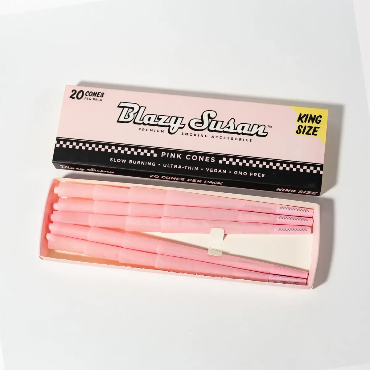 Blazy Susan - Pink Paper Cones King Size (20ct)