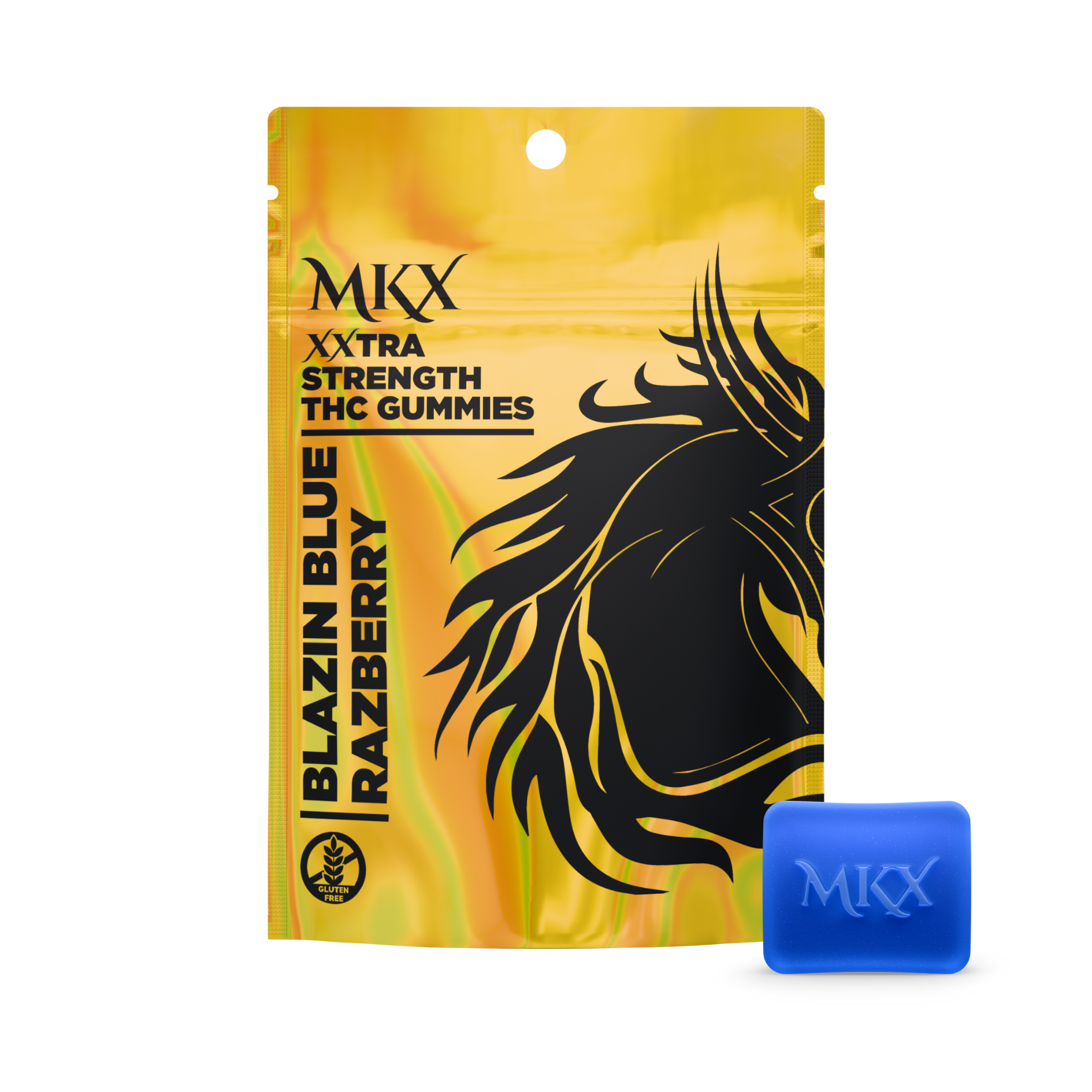MKX Gummies 200mg - BLAZIN BLUE RAZPBERRY