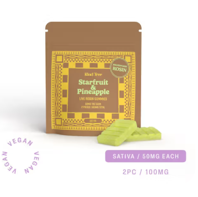 Starfruit and Pineapple | Live Rosin Soft Lozenges [2pk x 50mg]