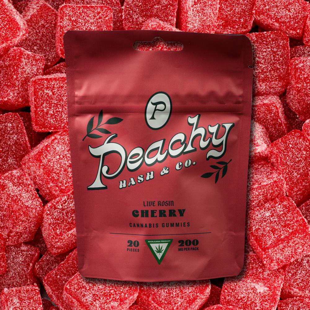 Peachy | 200mg Live Rosin Gummies | Cherry