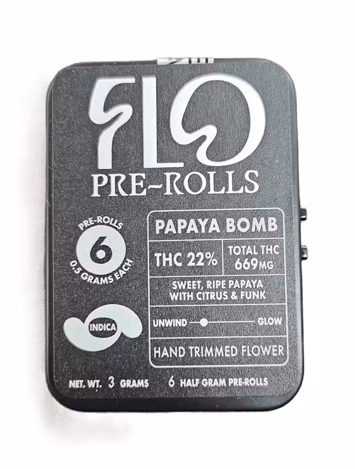 Papaya Bomb 6pk Preroll