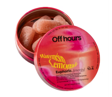 Off Hours | Watermelon Lemonade (S) Euphoric | 10 Pack Gummies (100mg)