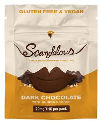 Scandalous Dark Chocolate with Quinoa Crunch & Sea Salt 1pk 20mg