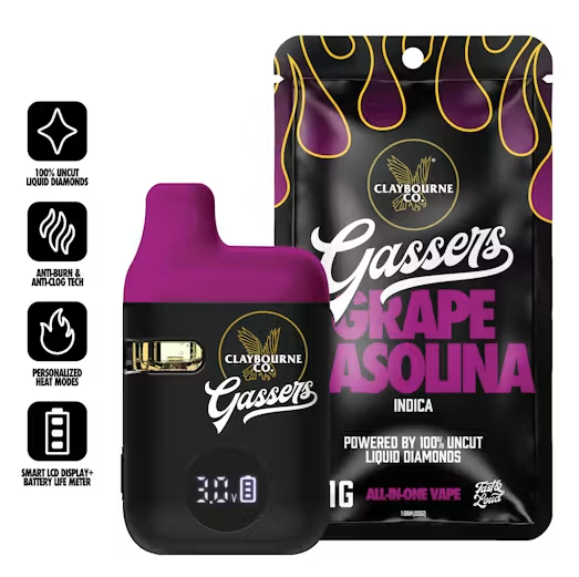 Claybourne Co. | Grape Gasolina | 1g AIO | Indica
