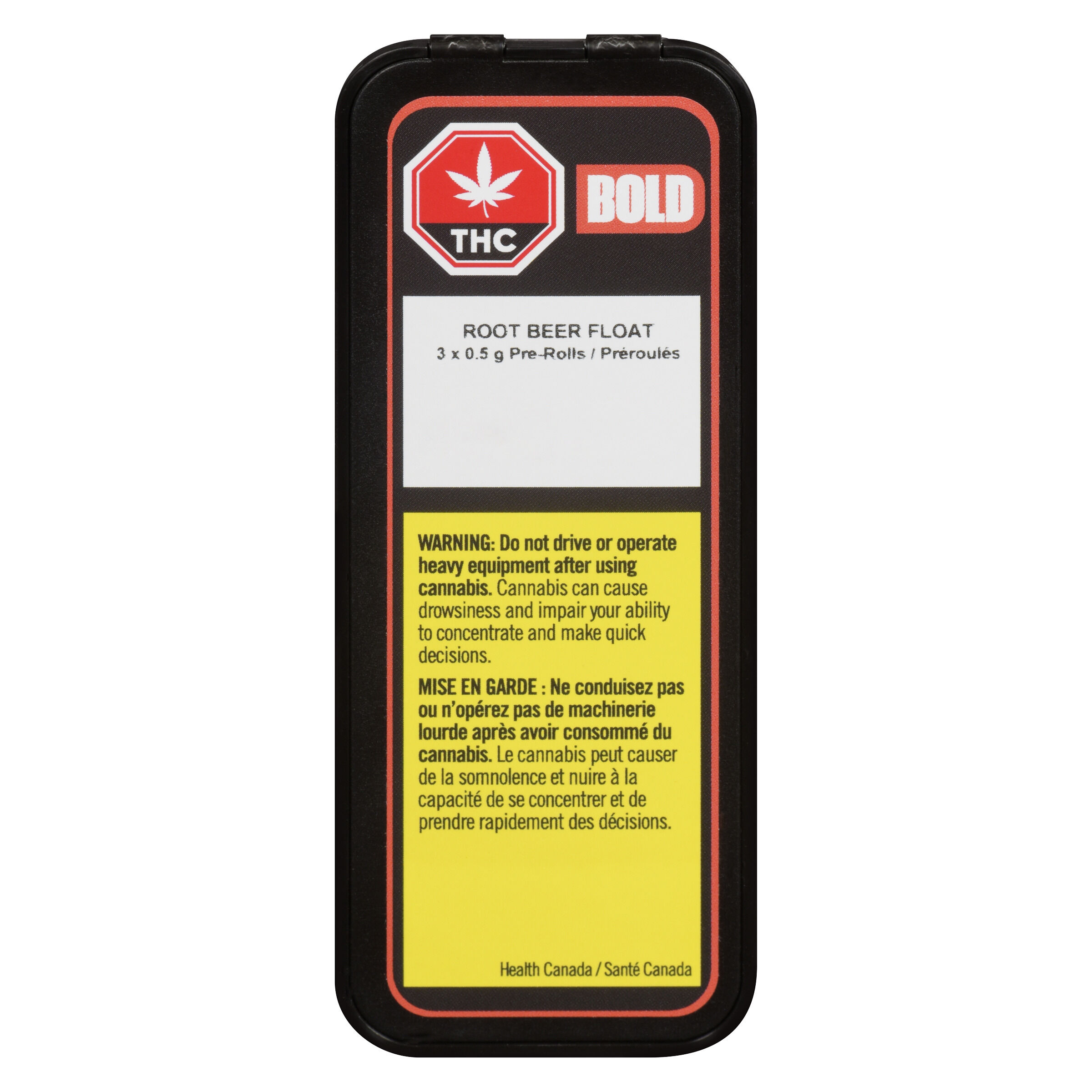 BOLD - Root Beer Float Pre-Roll - Indica - 3x0.5g