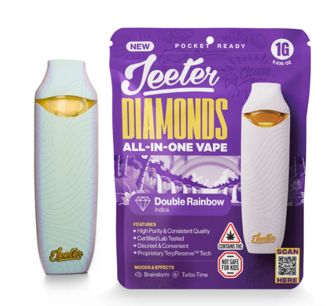 Double Rainbow Liquid Diamond AIO Disposable Vape 1000mg