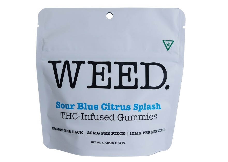 Weed. - Gummies - 200mg - Sour Blue Citrus Splash
