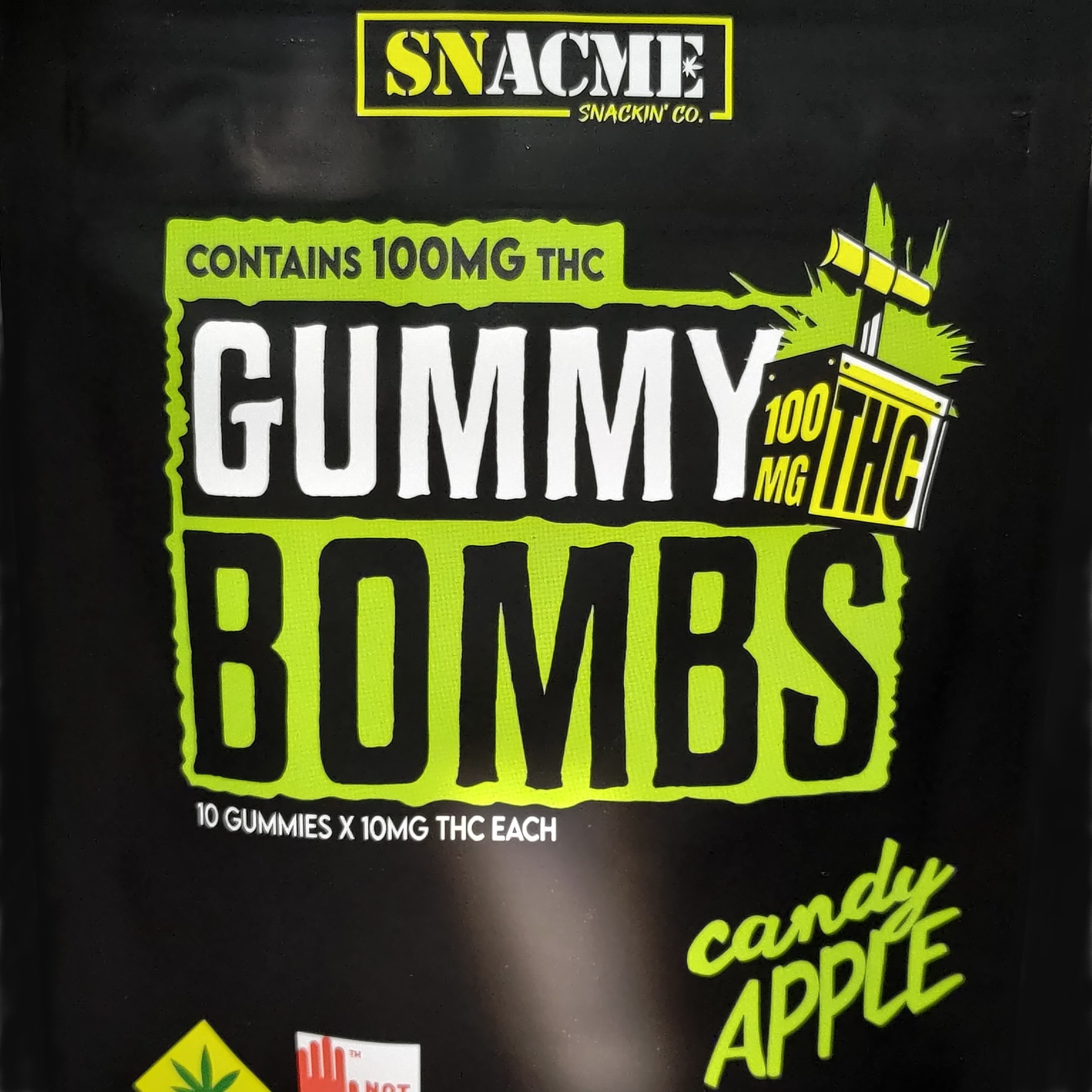 Gummy Bomb Candy Apple 10pk