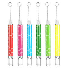 Glass Taster Bat THC Molecule Assorted Colors
