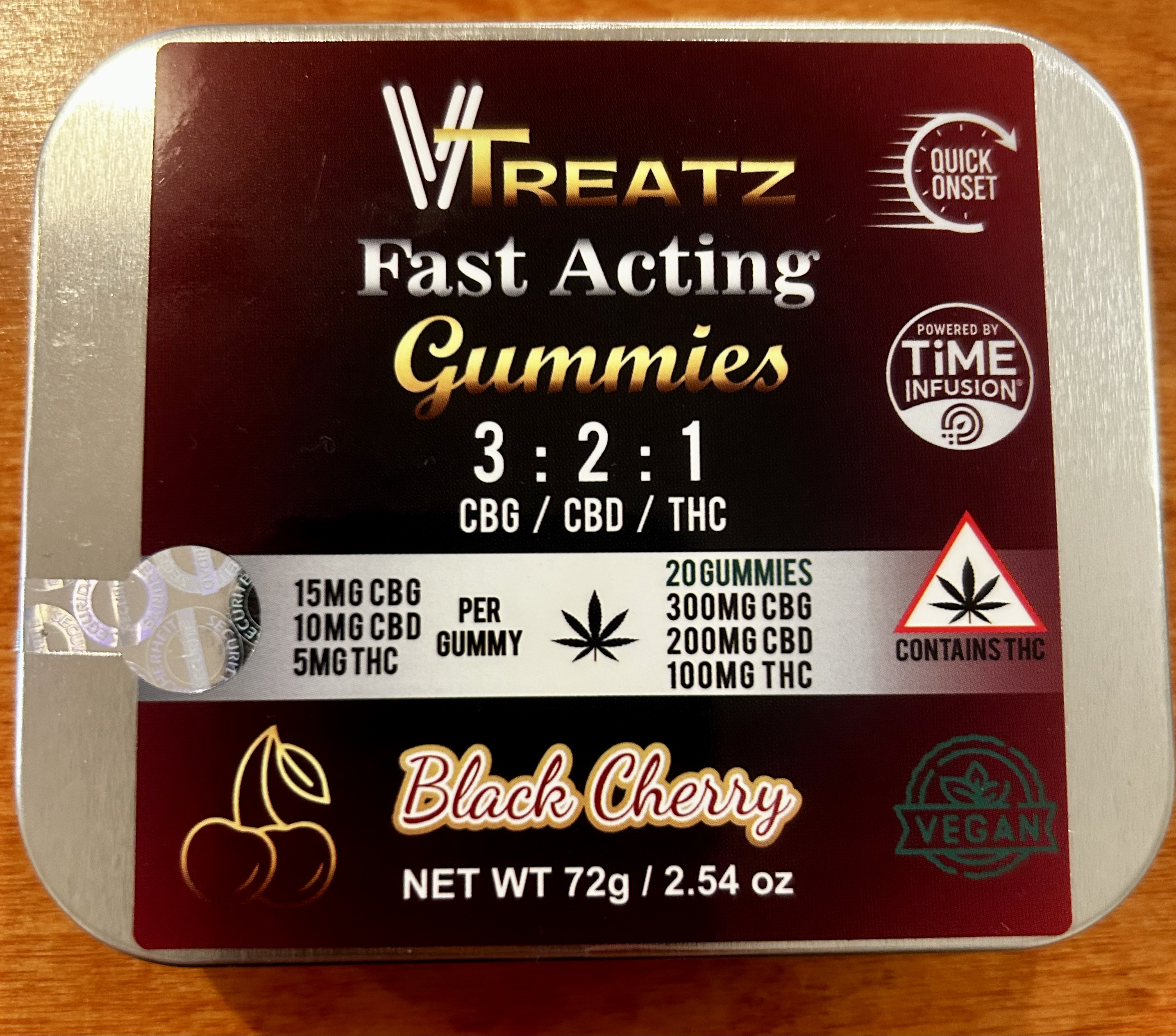 Black Cherry Gummies 3:2:1