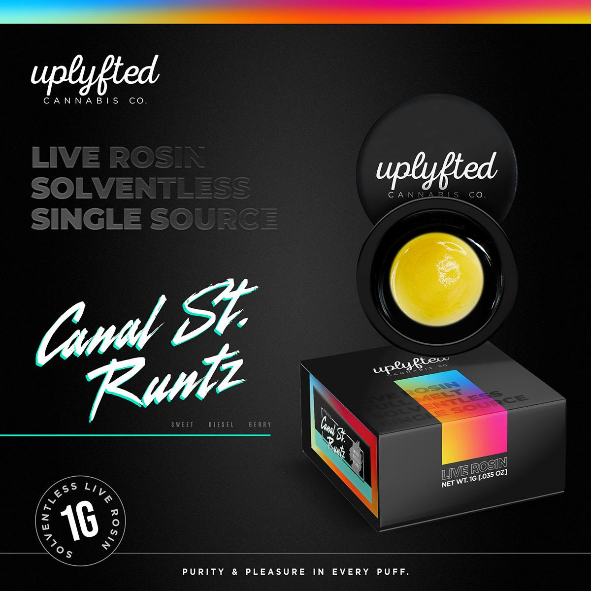 Uplyfted - Canal Street Runtz - Live Rosin