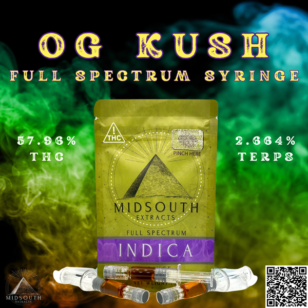 MidSouth Extracts | 1g | OG Kush | Syringe