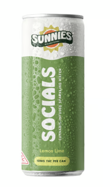 Socials Lemon Lime Sparkling Water