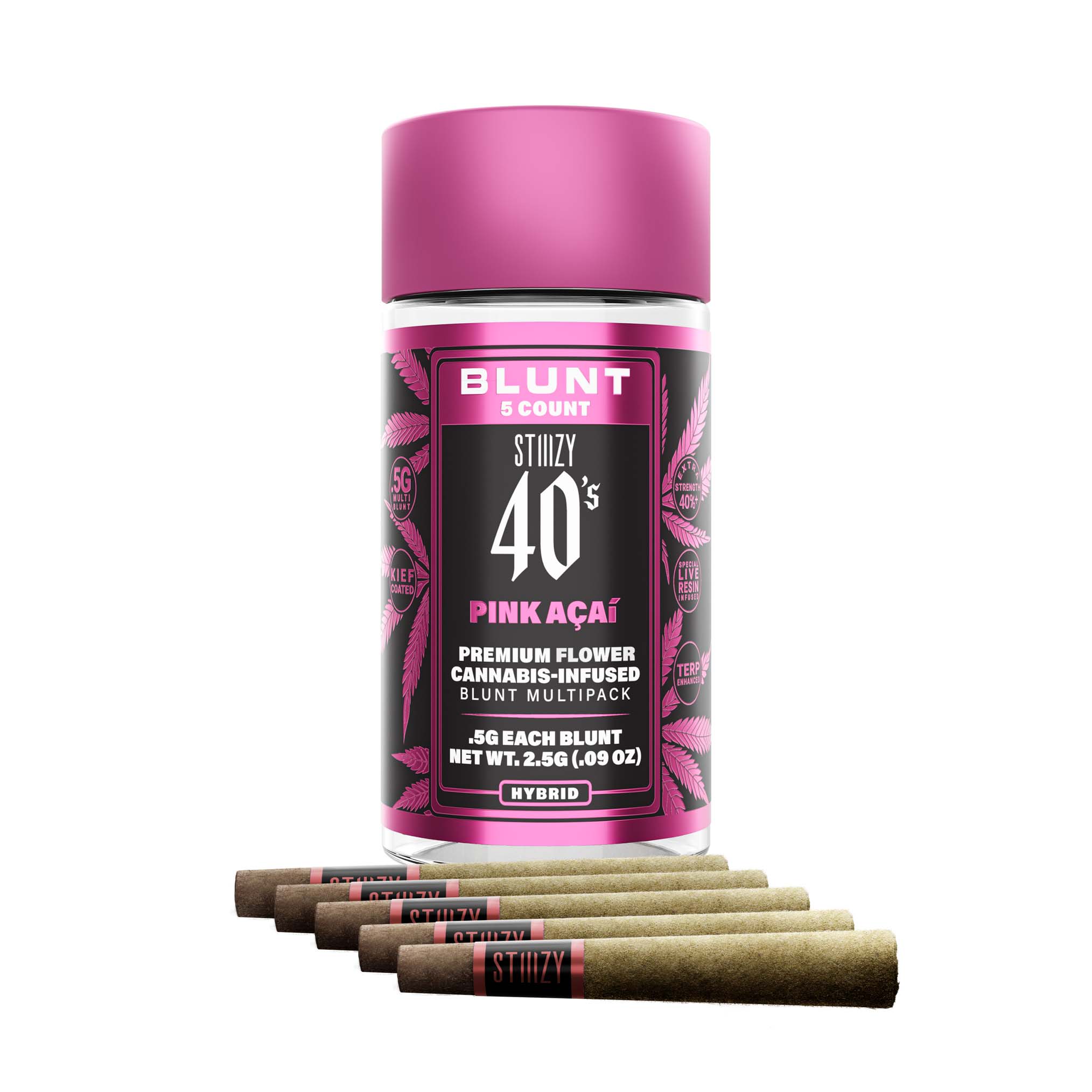 Pink Acai 40's Infused Blunts 5pk
