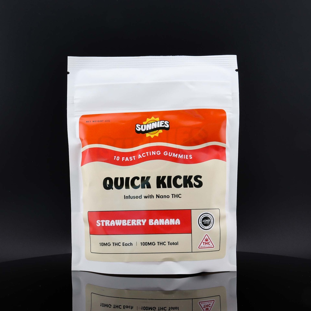 10mg Strawberry Banana Nano Gummies - 100mg