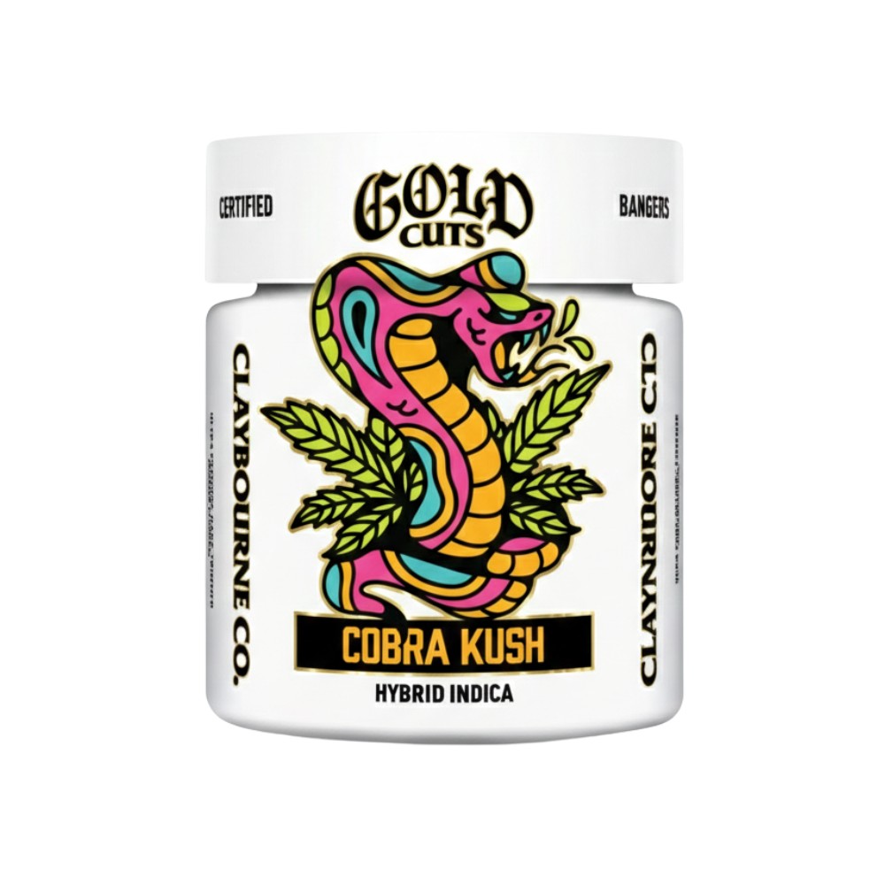 Claybourne Co | Cobra Kush | Gold Cuts | Large Bud Indoor Flower