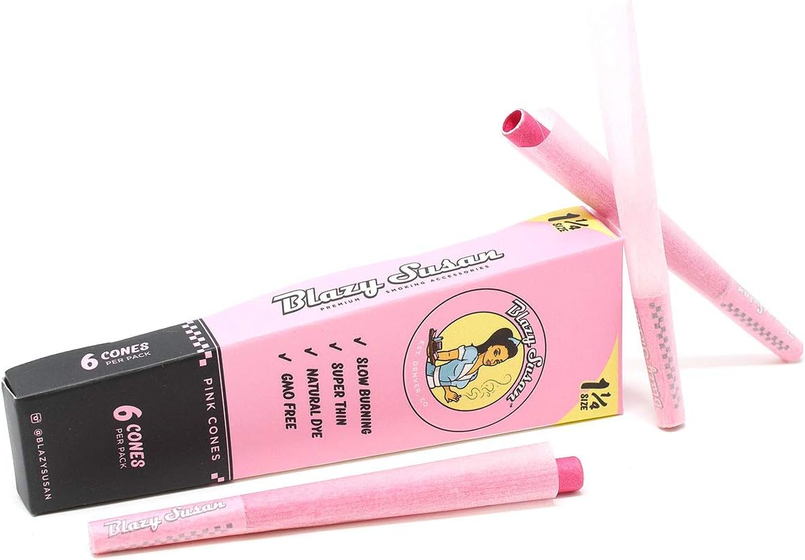 Blazy Susan | Pink Pre-Rolled Cones | 6pk | 1 1/4
